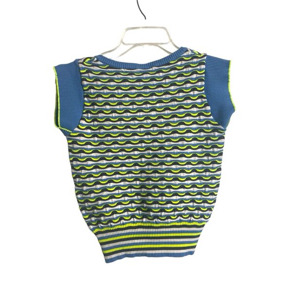 Y2K Diesel Sweater Vest Sz S Made In Italy Sleeveless Knit V-Neck Streetwear - Picture 3 of 10